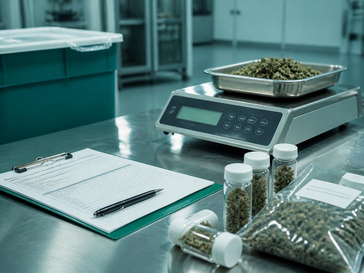 Batch records and compliance documentation for cannabis research lots
